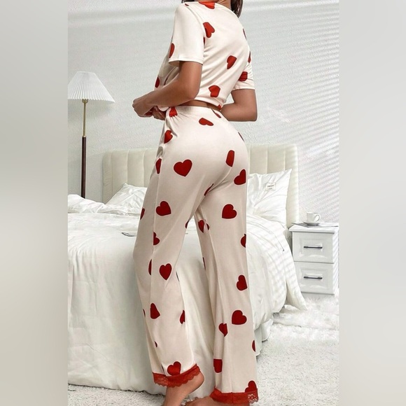 Pocketed Round Neck Top and Drawstring Pants Lounge Set - Picture 2 of 6